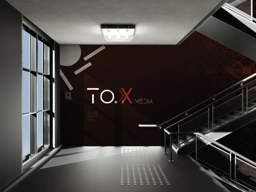 TO.X Media branded office environment